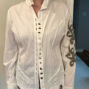 Button up long-sleeved shirt (bohemian style)